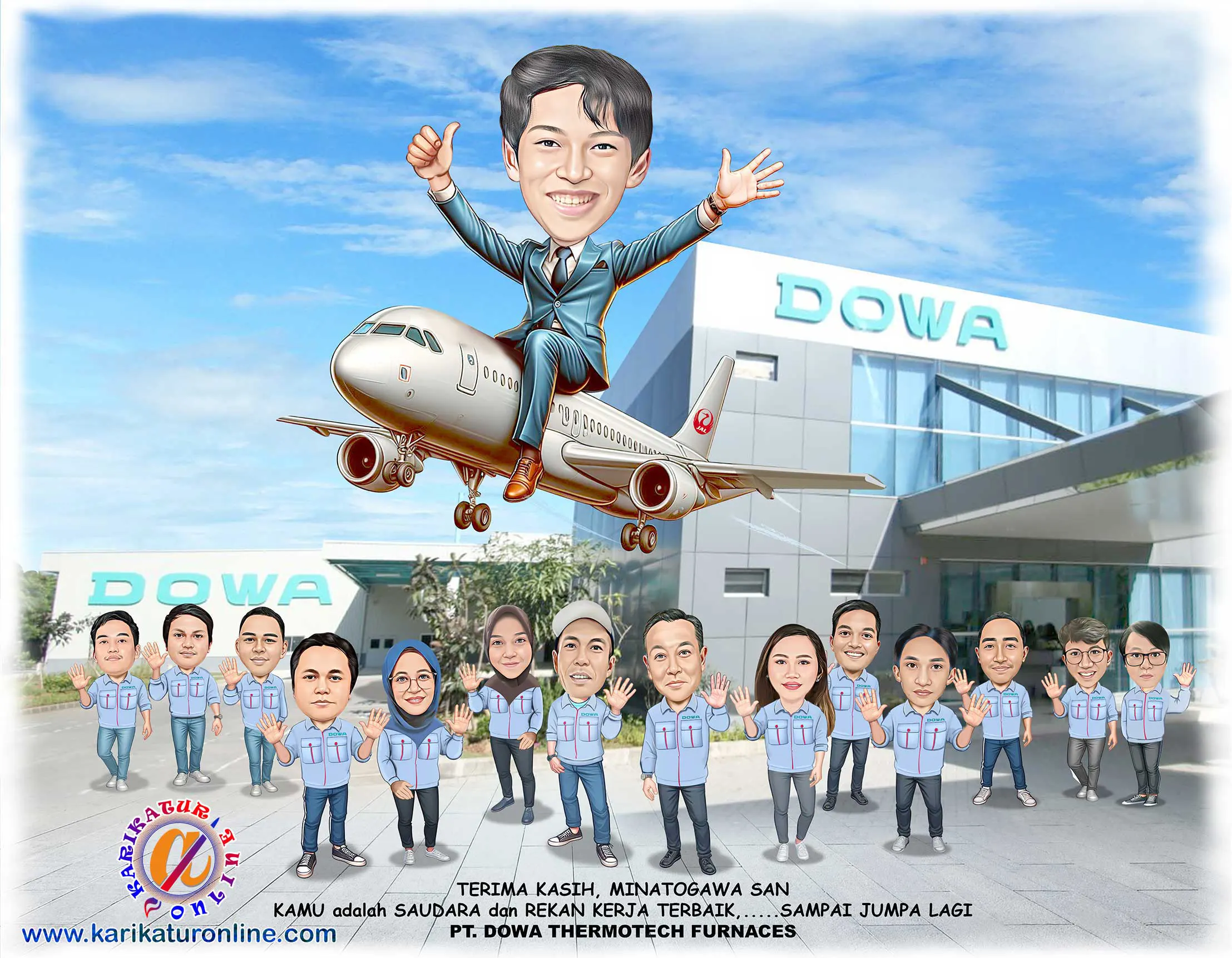 Karikatur sebagai hadiah perpisahan