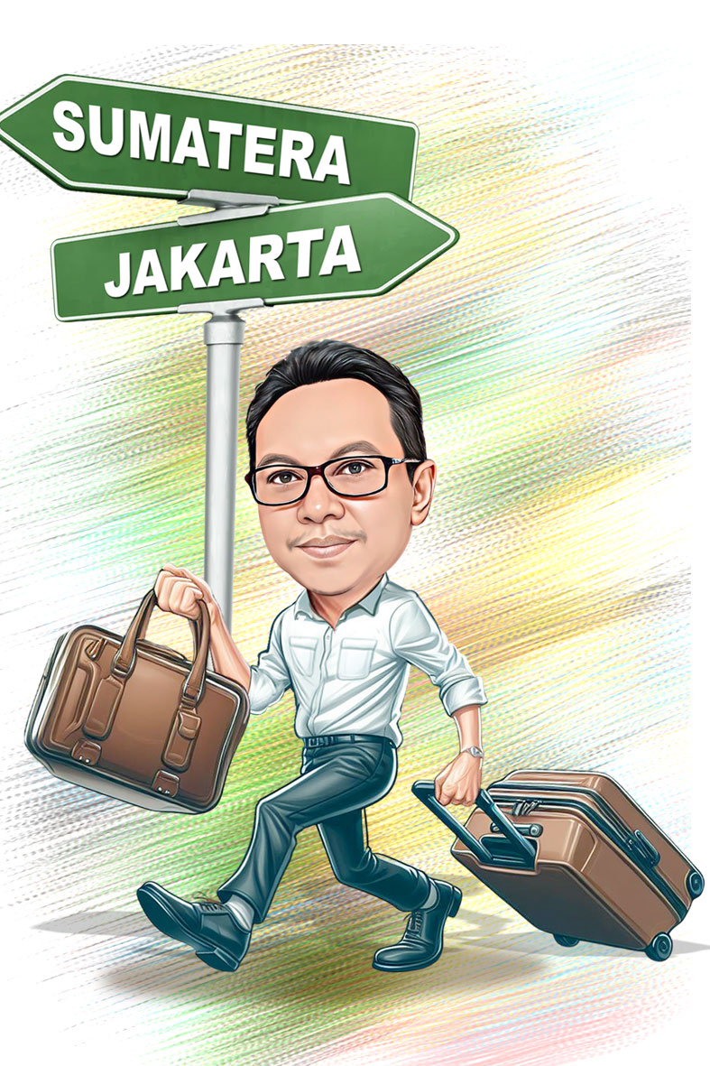 Jasa karikatur custom dari foto