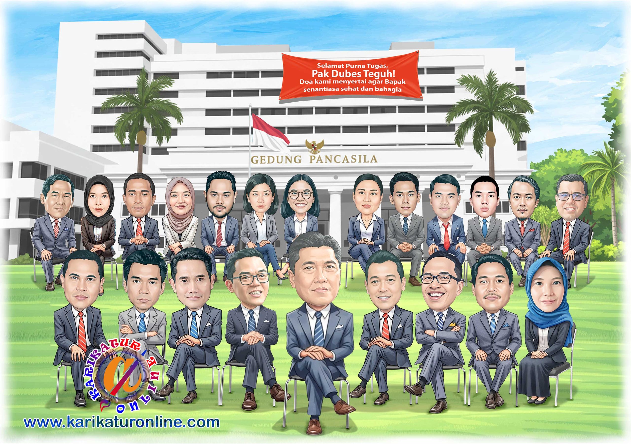 Karikatur lucu farewell dubes, bagus, lucu dan profesional