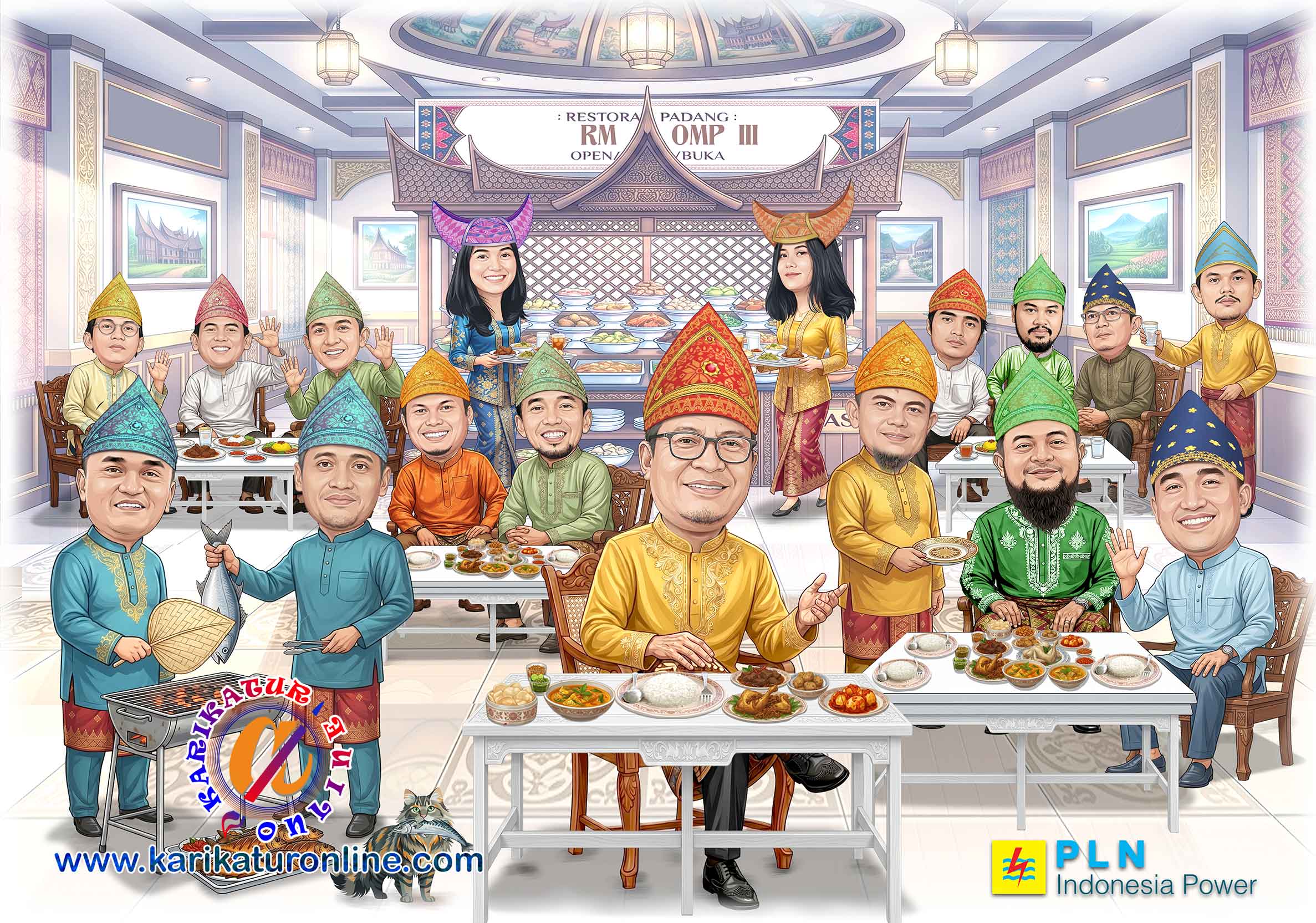 Karikatur farewell  lucu profesional