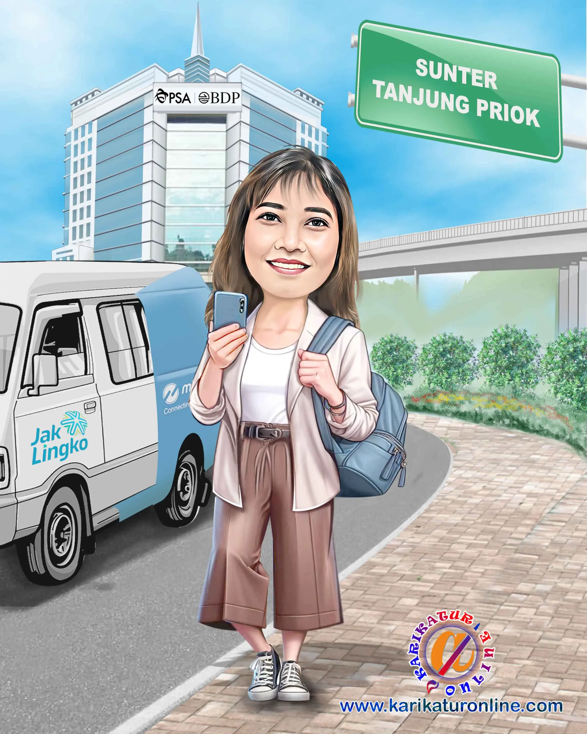 karikatur unik lucu hadiah kenang-kenangan farewell rekan kerja