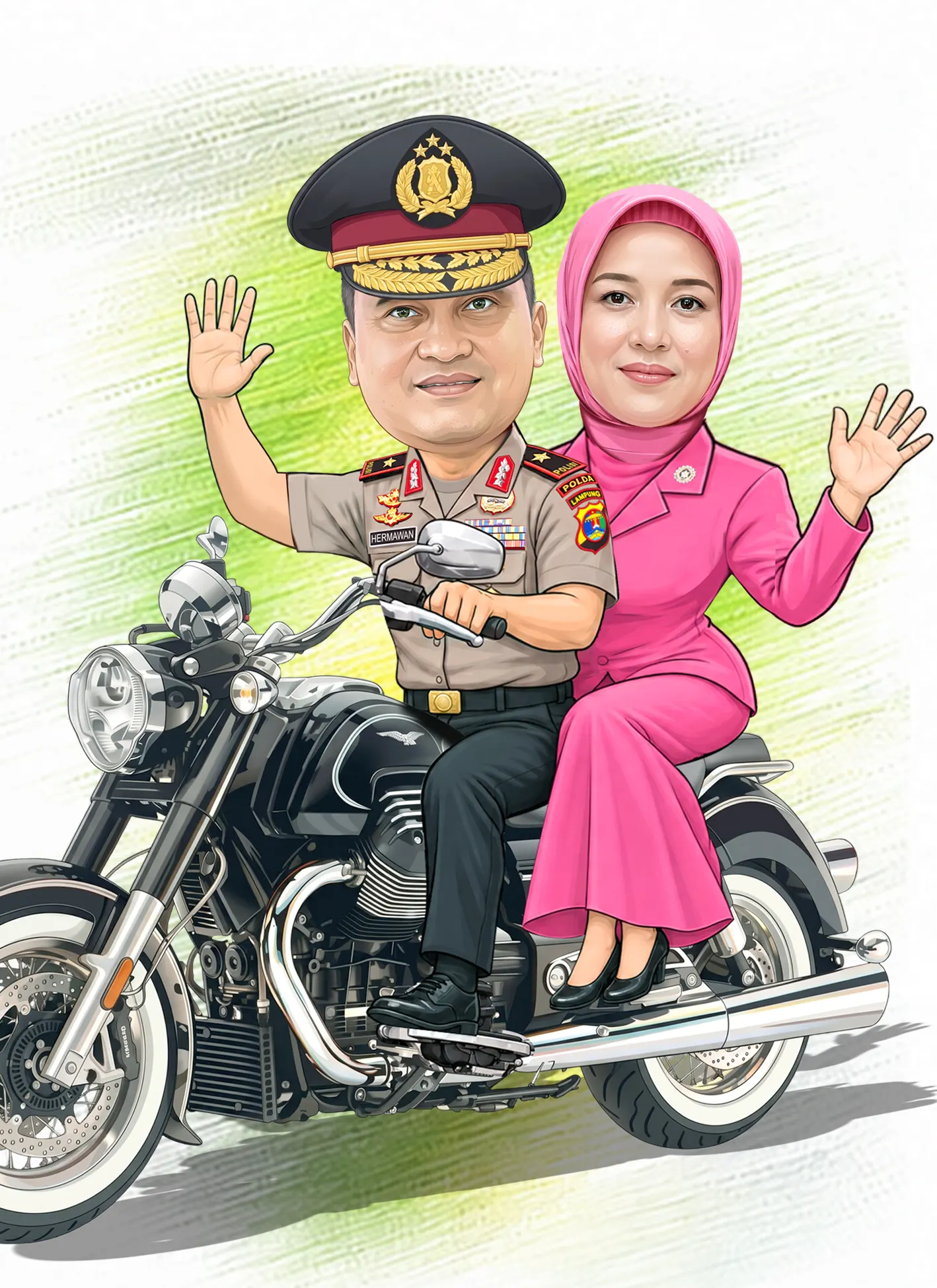 karikatur untuk Kado unik dan berkesan untuk acara sertijab custom, unik lucu dan berkesan