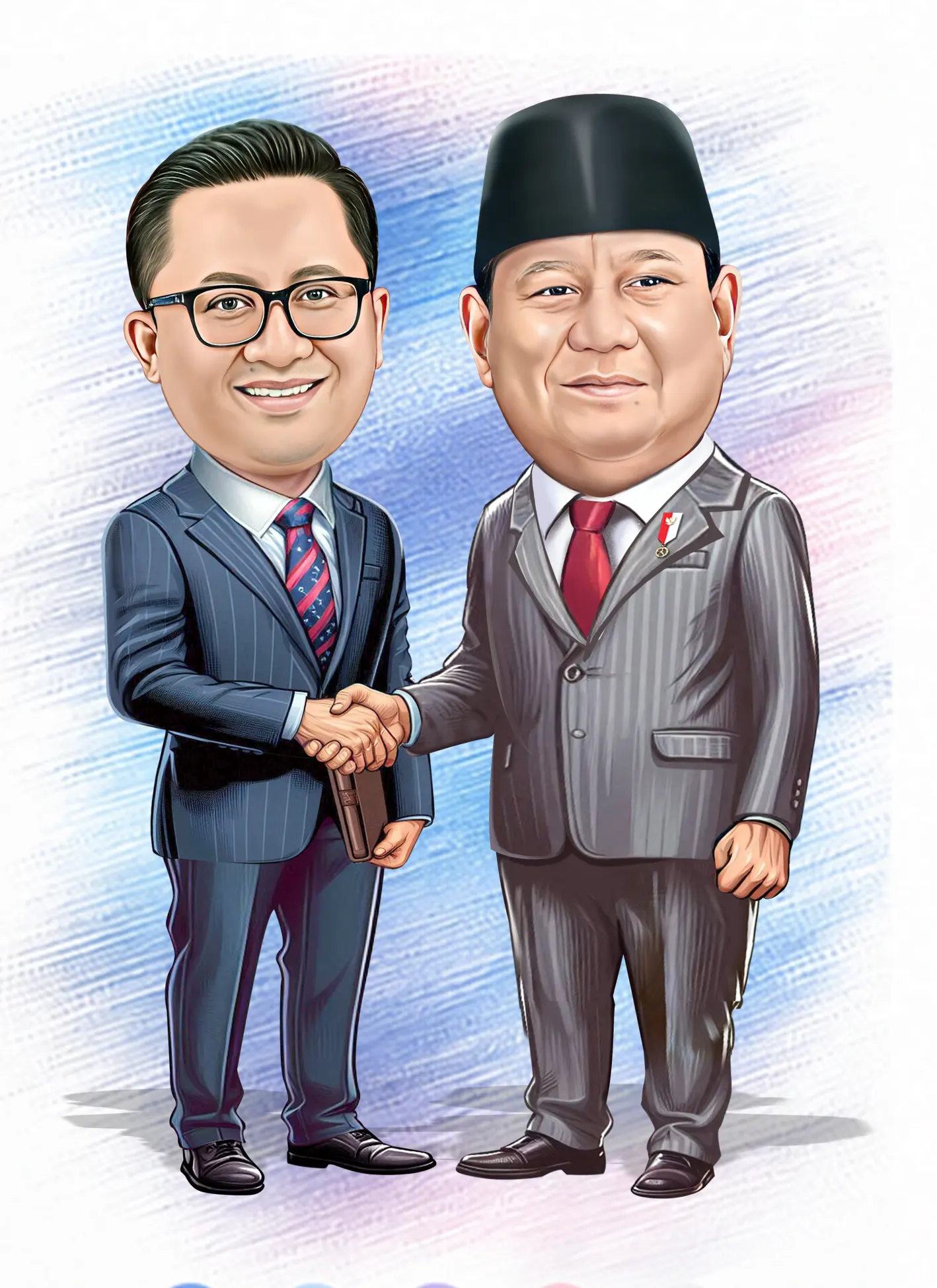 Karikatur hadiah unik dan berkesan